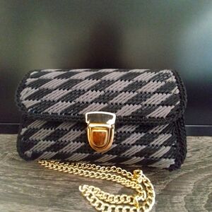 Handmade Bargello Mini Shoulder Bag